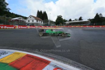 World © Octane Photographic Ltd. Saturday 23rd August 2014, Belgian GP, Spa-Francorchamps. - Formula 1 Practice 3. Caterham F1 Team CT05 – Marcus Ericsson. Digital Ref: 1083LB1D8684