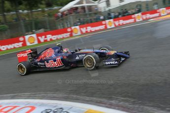 World © Octane Photographic Ltd. Saturday 23rd August 2014, Belgian GP, Spa-Francorchamps. - Formula 1 Practice 3. Scuderia Toro Rosso STR 9 – Daniil Kvyat. Digital Ref: 1083LB1D8721