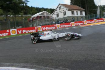 World © Octane Photographic Ltd. Saturday 23rd August 2014, Belgian GP, Spa-Francorchamps. - Formula 1 Practice 3. Williams Martini Racing FW36 – Felipe Massa. Digital Ref: 1083LB1D8729