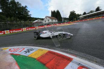 World © Octane Photographic Ltd. Saturday 23rd August 2014, Belgian GP, Spa-Francorchamps. - Formula 1 Practice 3. Williams Martini Racing FW36 – Valtteri Bottas. Digital Ref: 1083LB1D8760