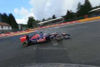 World © Octane Photographic Ltd. Saturday 23rd August 2014, Belgian GP, Spa-Francorchamps. - Formula 1 Practice 3. Scuderia Toro Rosso STR9 - Jean-Eric Vergne. Digital Ref: 1083LB1D8996