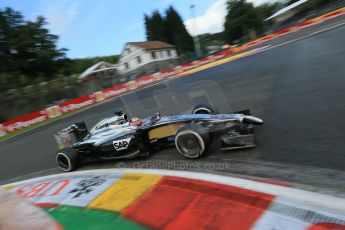 World © Octane Photographic Ltd. Saturday 23rd August 2014, Belgian GP, Spa-Francorchamps. - Formula 1 Practice 3. McLaren Mercedes MP4/29 - Jenson Button. Digital Ref: 1083LB1D9006