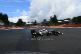 World © Octane Photographic Ltd. Saturday 23rd August 2014, Belgian GP, Spa-Francorchamps. - Formula 1 Practice 3. Sauber C33 – Adrian Sutil. Digital Ref: 1083LB1D9039