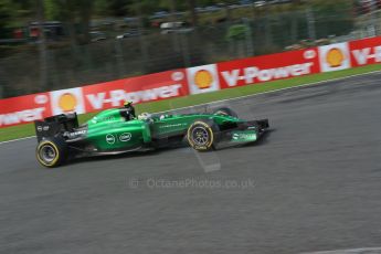 World © Octane Photographic Ltd. Saturday 23rd August 2014, Belgian GP, Spa-Francorchamps. - Formula 1 Practice 3. Caterham F1 Team CT05 – Marcus Ericsson. Digital Ref: 1083LB1D9178