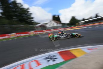 World © Octane Photographic Ltd. Saturday 23rd August 2014, Belgian GP, Spa-Francorchamps. - Formula 1 Practice 3. Sahara Force India VJM07 – Sergio Perez. Digital Ref: 1083LB1D9206