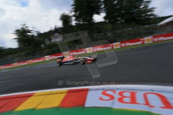 World © Octane Photographic Ltd. Saturday 23rd August 2014, Belgian GP, Spa-Francorchamps. - Formula 1 Practice 3. Marussia F1 Team MR03 - Jules Bianchi. Digital Ref: 1083LB1D9246