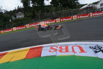 World © Octane Photographic Ltd. Saturday 23rd August 2014, Belgian GP, Spa-Francorchamps. Formula 1 Practice 3. Infiniti Red Bull Racing RB10 - Sebastian Vettel. Digital Ref: 1083LB1D9339