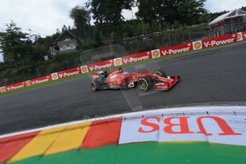 World © Octane Photographic Ltd. Saturday 23rd August 2014, Belgian GP, Spa-Francorchamps. - Formula 1 Practice 3. Scuderia Ferrari F14T - Fernando Alonso. Digital Ref: 1083LB1D9364