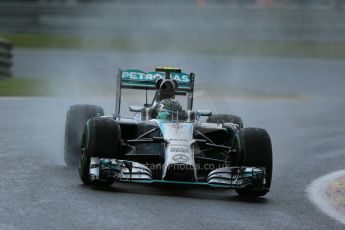 World © Octane Photographic Ltd. Saturday 23rd August 2014, Belgian GP, Spa-Francorchamps. - Formula 1 Qualifying. Mercedes AMG Petronas F1 W05 Hybrid - Nico Rosberg. Digital Ref: 1084LB1D0038