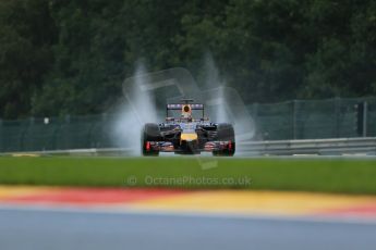 World © Octane Photographic Ltd. Saturday 23rd August 2014, Belgian GP, Spa-Francorchamps. Formula 1 Qualifying. Infiniti Red Bull Racing RB10 - Sebastian Vettel. Digital Ref: 1084LB1D0116