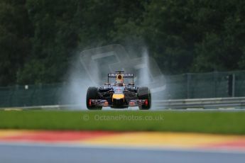 World © Octane Photographic Ltd. Saturday 23rd August 2014, Belgian GP, Spa-Francorchamps. Formula 1 Qualifying. Infiniti Red Bull Racing RB10 - Sebastian Vettel. Digital Ref: 1084LB1D0117