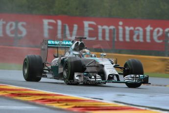 World © Octane Photographic Ltd. Saturday 23rd August 2014, Belgian GP, Spa-Francorchamps. - Formula 1 Qualifying. Mercedes AMG Petronas F1 W05 Hybrid – Lewis Hamilton. Digital Ref: 1084LB1D0134