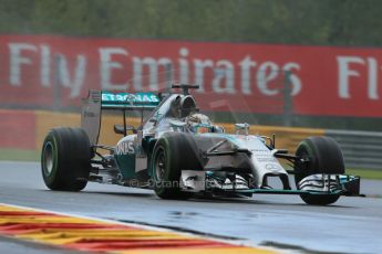 World © Octane Photographic Ltd. Saturday 23rd August 2014, Belgian GP, Spa-Francorchamps. - Formula 1 Qualifying. Mercedes AMG Petronas F1 W05 Hybrid – Lewis Hamilton. Digital Ref: 1084LB1D0135