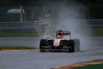 World © Octane Photographic Ltd. Saturday 23rd August 2014, Belgian GP, Spa-Francorchamps. - Formula 1 Qualifying. Marussia F1 Team MR03 - Jules Bianchi. Digital Ref: 1084LB1D9566