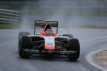 World © Octane Photographic Ltd. Saturday 23rd August 2014, Belgian GP, Spa-Francorchamps. - Formula 1 Qualifying. Marussia F1 Team MR03 – Max Chilton. Digital Ref: 1084LB1D9719