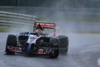 World © Octane Photographic Ltd. Saturday 23rd August 2014, Belgian GP, Spa-Francorchamps. - Formula 1 Qualifying. Scuderia Toro Rosso STR 9 – Daniil Kvyat. Digital Ref: 1084LB1D9735