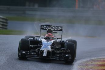 World © Octane Photographic Ltd. Saturday 23rd August 2014, Belgian GP, Spa-Francorchamps. - Formula 1 Qualifying. McLaren Mercedes MP4/29 - Jenson Button. Digital Ref: 1084LB1D9842
