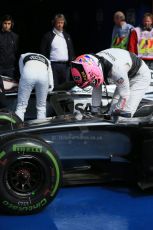 World © Octane Photographic Ltd. Saturday 23rd August 2014, Belgian GP, Spa-Francorchamps. - Formula 1 Qualifying Parc Ferme. McLaren Mercedes MP4/29 - Jenson Button. Digital Ref: 1085LB1D0205