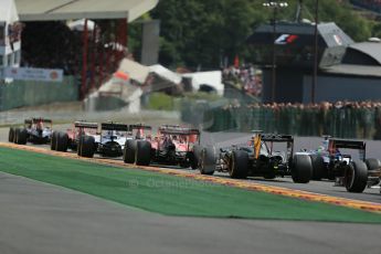 World © Octane Photographic Ltd. Sunday 24th August 2014, Belgian GP, Spa-Francorchamps. - Formula 1 Race. McLaren Mercedes MP4/29 - Jenson Button. Digital Ref: 1090LB1D1715