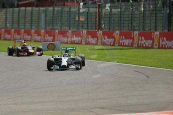 World © Octane Photographic Ltd. Sunday 24th August 2014, Belgian GP, Spa-Francorchamps. - Formula 1 Race. Mercedes AMG Petronas F1 W05 Hybrid - Nico Rosberg. Digital Ref: 1090LB1D1798