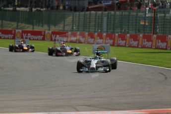 World © Octane Photographic Ltd. Sunday 24th August 2014, Belgian GP, Spa-Francorchamps. - Formula 1 Race. Mercedes AMG Petronas F1 W05 Hybrid - Nico Rosberg. Digital Ref: 1090LB1D1859