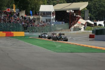 World © Octane Photographic Ltd. Sunday 24th August 2014, Belgian GP, Spa-Francorchamps. - Formula 1 Race. Sahara Force India VJM07 – Nico Hulkenburg. Digital Ref : 1090LB1D1895