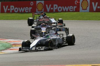 World © Octane Photographic Ltd. Sunday 24th August 2014, Belgian GP, Spa-Francorchamps. - Formula 1 Race. Williams Martini Racing FW36 – Felipe Massa. Digital Ref: 1090LB1D2009