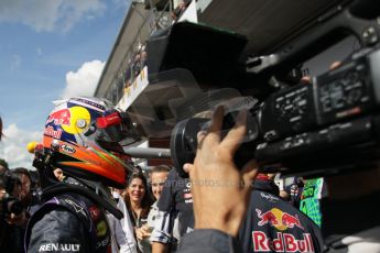 World © Octane Photographic Ltd. Sunday 24th August 2014, Belgian GP, Spa-Francorchamps. - Formula 1 Parc Ferme Infiniti Red Bull Racing RB10 – Daniel Ricciardo. Digital Ref: 1091LB1D5793