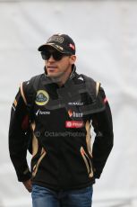 World © Octane Photographic Ltd. Saturday 23rd August 2014, Belgian GP, Spa-Francorchamps. - Formula 1 Paddock. Lotus F1 Team – Pastor Maldonado. Digital Ref: