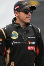 World © Octane Photographic Ltd. Saturday 23rd August 2014, Belgian GP, Spa-Francorchamps. - Formula 1 Paddock. Lotus F1 Team – Pastor Maldonado. Digital Ref: