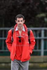 World © Octane Photographic Ltd. Saturday 23rd August 2014, Belgian GP, Spa-Francorchamps. - Formula 1 Paddock. Marussia F1 Team Reserve Driver - Alexander Rossi. Digital Ref: