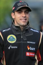 World © Octane Photographic Ltd. Saturday 23rd August 2014, Belgian GP, Spa-Francorchamps. - Formula 1 Paddock. Lotus F1 Team – Pastor Maldonado. Digital Ref: