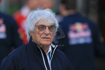 World © Octane Photographic Ltd. Sunday 24th August 2014, Belgian GP, Spa-Francorchamps. Formula 1 Paddock. Bernie Ecclestone. Digital Ref: 1088LB1D1360