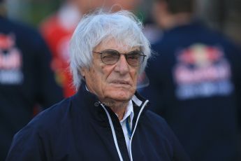 World © Octane Photographic Ltd. Sunday 24th August 2014, Belgian GP, Spa-Francorchamps. Formula 1 Paddock. Bernie Ecclestone. Digital Ref: 1088LB1D1360a