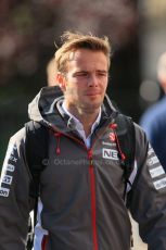 World © Octane Photographic Ltd. Sunday 24th August 2014, Belgian GP, Spa-Francorchamps. - Formula 1 Paddock. Sauber Reserve Driver – Giedo van der Garde. Digital Ref: 1088LB1D1478