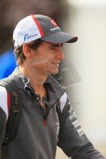 World © Octane Photographic Ltd. Sunday 24th August 2014, Belgian GP, Spa-Francorchamps. - Formula 1 Paddock. Sauber – Esteban Gutierrez. Digital Ref : 1088LB1D1568