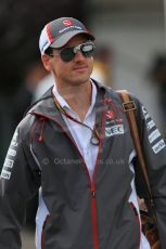 World © Octane Photographic Ltd. Sunday 24th August 2014, Belgian GP, Spa-Francorchamps. - Formula 1 Paddock. Sauber – Adrian Sutil. Digital Ref: 1088LB1D1604