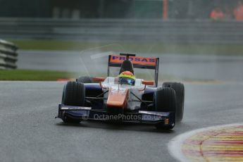 World © Octane Photographic Ltd. Friday Saturday 23rd August 2014. GP2 Race 1 – Belgian GP, Spa-Francorchamps. Sergio Canamasas - Trident. Digital Ref : 1086LB1D0457