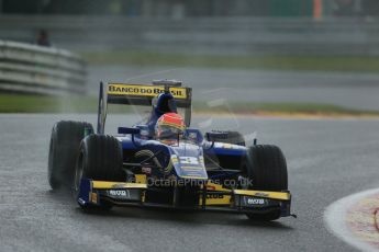 World © Octane Photographic Ltd. Friday Saturday 23rd August 2014. GP2 Race 1 – Belgian GP, Spa-Francorchamps. Felipe Nasr - Carlin. Digital Ref : 1086LB1D0587