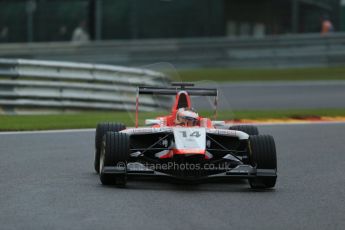 World © Octane Photographic Ltd. Saturday 23rd August 2014. GP3 Race 1 Session, Belgian GP, Spa-Francorchamps. Patrick Kujala - Marussia Manor Racing. Digital Ref : 1081LB1D0942