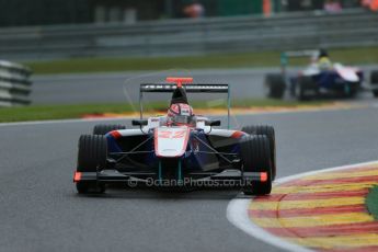 World © Octane Photographic Ltd. Saturday 23rd August 2014. GP3 Race 1 Session, Belgian GP, Spa-Francorchamps. Kevin Ceccon and Pal Varhaug - Jenzer Motorsport. Digital Ref : 1081LB1D0971