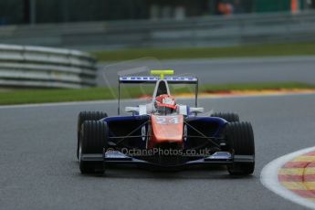 World © Octane Photographic Ltd. Saturday 23rd August 2014. GP3 Race 1 Session, Belgian GP, Spa-Francorchamps. John Bryant-Meisner - Trident. Digital Ref : 1081LB1D1033