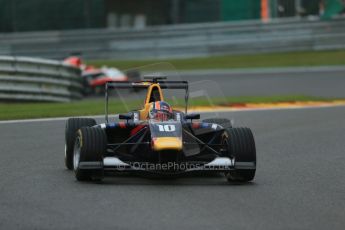 World © Octane Photographic Ltd. Saturday 23rd August 2014. GP3 Race 1 Session, Belgian GP, Spa-Francorchamps. Alex Lynn - Carlin and Patrick Kujala - Marussia Manor Racing. Digital Ref : 1081LB1D1069