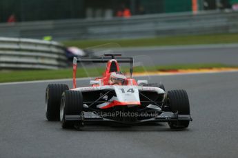 World © Octane Photographic Ltd. Saturday 23rd August 2014. GP3 Race 1 Session, Belgian GP, Spa-Francorchamps. Patrick Kujala - Marussia Manor Racing. Digital Ref : 1081LB1D1179