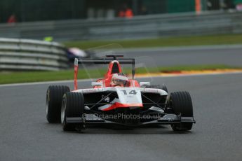 World © Octane Photographic Ltd. Saturday 23rd August 2014. GP3 Race 1 Session, Belgian GP, Spa-Francorchamps. Patrick Kujala - Marussia Manor Racing. Digital Ref :  1081LB1D1179