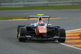 World © Octane Photographic Ltd. Saturday 23rd August 2014. GP3 Race 1 Session, Belgian GP, Spa-Francorchamps. John Bryant-Meisner - Trident. Digital Ref : 1081LB1D1337