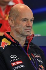 World © Octane Photographic Ltd. Friday 22nd August 2014. Belgian GP, Spa-Francorchamps Formula 1 FIA Press Conference. Infiniti Red Bull Racing Chief Technical Officer - Adrian Newey. Digital Ref: 1082LB1D8111