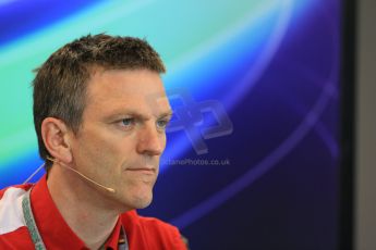 World © Octane Photographic Ltd. Friday 22nd August 2014. Belgian GP, Spa-Francorchamps Formula 1 FIA Press Conference. Scuderia Ferrari Engineer- James Allison. Digital Ref: 1082LB1D8134