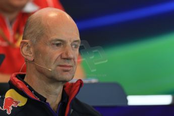 World © Octane Photographic Ltd. Friday 22nd August 2014. Belgian GP, Spa-Francorchamps Formula 1 FIA Press Conference. Infiniti Red Bull Racing Chief Technical Officer - Adrian Newey. Digital Ref: 1082LB1D8137