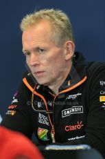 World © Octane Photographic Ltd. Friday 22nd August 2014. Belgian GP, Spa-Francorchamps Formula 1 FIA Press Conference. Sahara Force India Technical Director - Andrew Green. Digital Ref: 1082LB1D8169